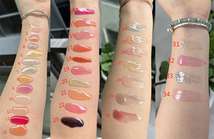 Son dưỡng bóng môi trong suốt bán buôn, dưỡng ẩm tự nhiên, màu hồng tự nhiên, dầu dưỡng môi vegan, dầu dưỡng môi nhũ trái cây, nhãn hiệu riêng - Product Image 5