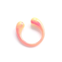 Großhandel koreanischen Stil klobigen Design Süßigkeiten Farbe Harz Acryl Kunststoff Kristall Edelstein Charme Fingerringe Schmuck ring