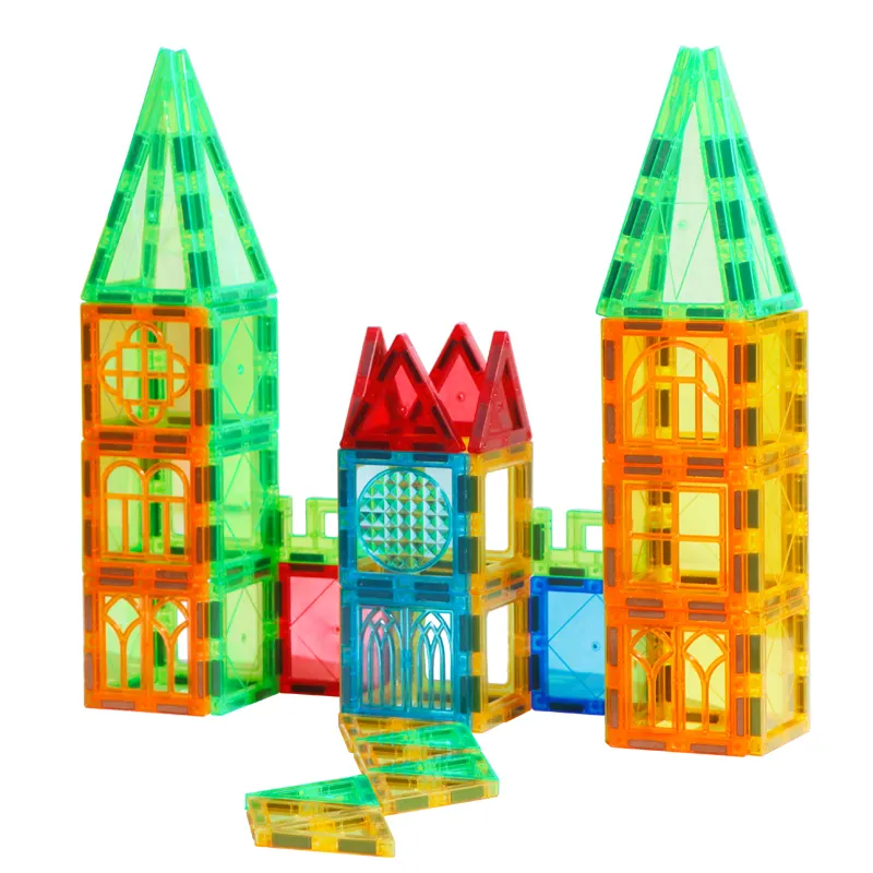 60 Piece Magnet Tiles Educational Toys Magnetic Building Blocks Set Magnetic Tiles For Kids