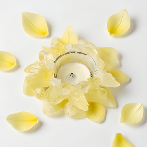 Support de bougie en pierre naturelle brute pour aromathérapie, bougeoir en cristal de guérison pour la décoration intérieure - Product Image 4