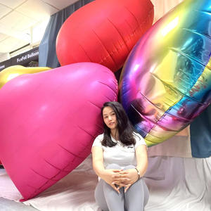 Globo Gigante de Corazón de 68 Pulgadas, Globo de Helio de Aluminio al por Mayor - Product Image 2