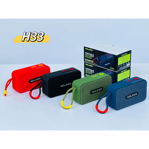 Haut-parleur rouge en vente chaude H33, haut-parleur portable sans fil mini 7W 1200mAh, basses profondes, haut-parleur BT extérieur, caisson de basses avec <span class=keywords><strong>corde</strong></span> de suspension - Product Image 6