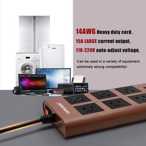 El poder inteligente de con cargador USB supresor de picos de tensión - Product Image 5