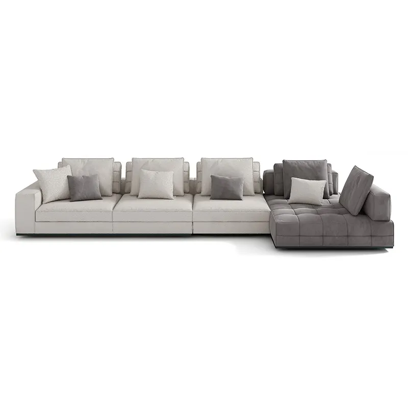 Living Room Leather Modular Modern Corner Sectionals Couch L Shaped 3 Seater Sofa With Chaise