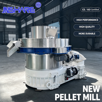 Broyeur à granulés de bois homologué CE 220 kW, machine de fabrication de granulés de biomasse haute capacité 3-4T/H avec équipement auxiliaire complet