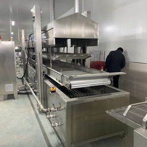 Tự động khoai tây ngón tay chip sâu Fryer liên tục băng tải vành đai bột <span class=keywords><strong>falafel</strong></span> chiên máy để bán - Product Image 6