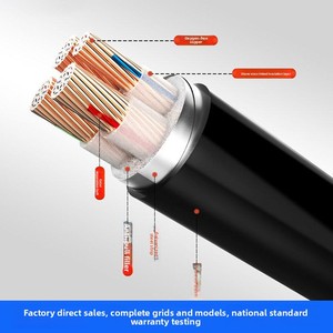 ZR-YJV22 <span class=keywords><strong>3</strong></span> + 1 çekirdekli güç kablosu ulusal standart PVC saf bakır zırhlı endüstriyel mühendislik boyutları 6 10 16 35 95 kare - Product Image 2