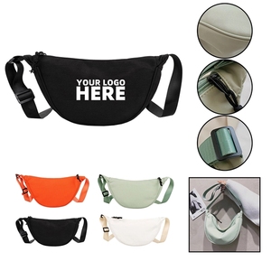 Bolso Bandolera Crescent Unisex de Nailon con Cierre de Cremallera, Mini Bolso de Viaje para Hombre y Mujer - Product Image 1