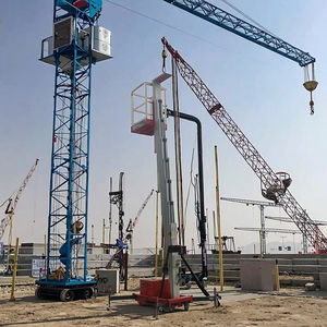 Platform Kerja Udara Hidrolik Listrik Baru dari Paduan Aluminium & Baja dengan Rantai Pengangkat 220V - Product Image 2