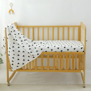 New GOTS Organic Cotton Muslin <strong>Bedsheets</strong> Print Newborn Bedding <strong>Cot</strong> Baby Crib Fitted Sheets Provide Samples - Product Image 5