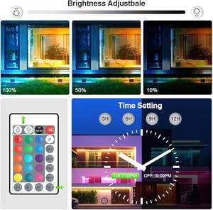 Projecteur RVB avec télécommande éclairage de paysage de <span class=keywords><strong>scène</strong></span> scènes de bricolage lampe d'inondation LED intelligente à changement de couleur pour jardin de fête - Product Image 5