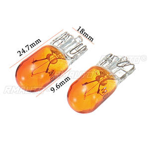Lot de 10 ampoules halogènes W5W T10 194 158 12V 5W ambre/orange pour voiture, éclairage de tableau de bord, lecture et éclairage intérieur - Product Image 6