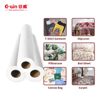 Papier de sublimation à séchage rapide, papier de sublimation 1,5*100m/1,118*100m, rouleau de papier de sublimation 100gsm, papier de sublimation thermique pour imprimante Ep