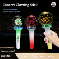 Bâton lumineux LED personnalisé avec logo, alimenté par piles AAA, en plastique, avec télécommande, pour les réunions de fans K-POP J-POP, les concerts, les fêtes de cheering