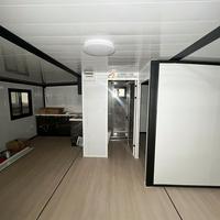 Hochwertige Vorgefertigte Moderne Villa Luxuriöses Erweiterbares Containerhaus mit Großen Fenstern und Umweltfreundlicher Holz-Verbunddielen-Belag