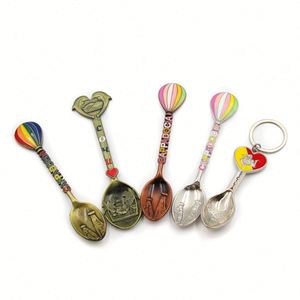 Wholesale Custom Logo Souvenir <b>Spoon</b> Zinc Alloy Brass Metal Gift Factory Designed Sports Fashion Medal Iron Tourist Countries - Product Image 1