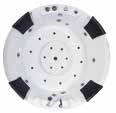 Prix direct usine 2 personne salle de bain Spa bain à remous blanc Massage acrylique baignoire d'angle