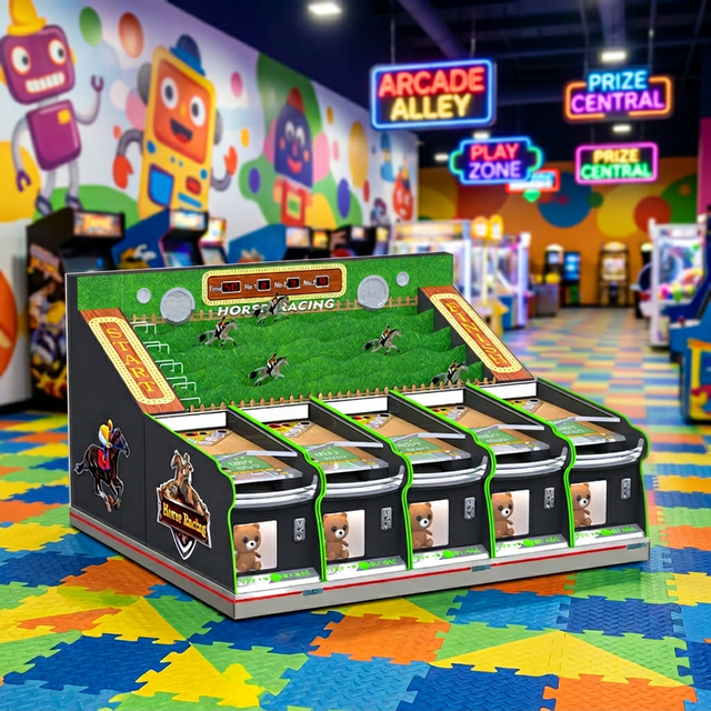 Rongxiang Original Source Factory Produces High Quality Wood Horse Racing Arcade Game Machines for Carnival Use -500KG