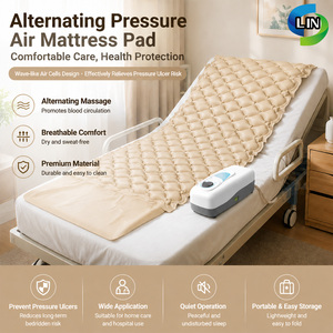 Matelas de massage pneumatique médical avec commande filaire manuelle, anti-pression, pour soins à domicile et en milieu hospitalier - Product Image 5