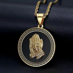 Collier pendentif Hip Hop <span class=keywords><strong>St</strong></span> Jude Christian en acier inoxydable 316 imperméable et anti-ternissement pour homme femme unisexe cadeau - Product Image 6
