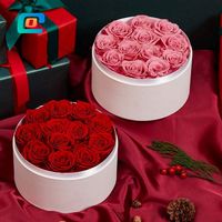Scatola di imballaggio del cilindro del regalo del fiore di fantasia del tubo di carta rotondo ecologico ecologico della fabbrica OEM per l'imballaggio dei fiori