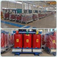 Transformateur de puissance à bobine ronde de type sec SCB14 avec 6kV 6.3kV 10kV 400V, cuivre pur de grade 2, Dyn11 Yyn0, pour sous-station intérieure haute tension