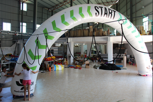 Arche gonflable blanche START en promotion pour événements sportifs en plein air - Product Image 3