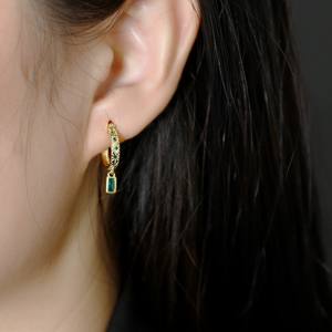 <span class=keywords><strong>Orecchini</strong></span> a Cerchio Geometrici Placcati Oro in Argento Sterling 925, Gioielli alla Moda per Donne, Regalo per Matrimonio, Compleanno, <span class=keywords><strong>Festa</strong></span> <span class=keywords><strong>della</strong></span> <span class=keywords><strong>Mamma</strong></span> - Product Image 2