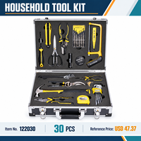 HEHE OEM Ensemble d'outils de réparation pour la maison et l'automobile de 62 pièces, outils à main multifonctionnels avec étui rigide - Réparations quotidiennes, cadeau