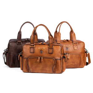 Ando <b>Bag</b> Vintage Genuine Cowhide <b>Leather</b> Mens Briefcase Business Laptop Shoulder <b>Messenger</b> <b>Bag</b> - Product Image 5