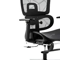 Chaise de conférence exécutive moderne et traditionnelle, chaise de bureau ergonomique pivotante en maille avec fonctions réglables pour usage hôtelier