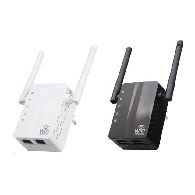 High Quality 802.11N 300Mbps Wireless Router signal Repeater Indoor Wifi Range Extender with Two RJ45 Ports