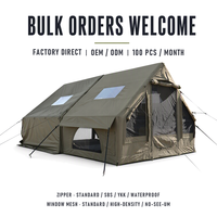 Tenda Glamping Tiup PVC Oxford 13,5 Meter Persegi dengan Pompa untuk Rumah Tamu dan Resor
