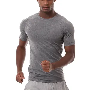 Hombre Ropa Deportiva camiseta de correr Jogging entrenamiento manga corta Fitness Tee Tops de verano, de secado rápido medias ropa de gimnasio para los hombres