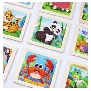 Juguetes de Madera para Bebés, Rompecabezas de Animales Lindos, Desafíos Cognitivos para el Aprendizaje Infantil - Product Image 1