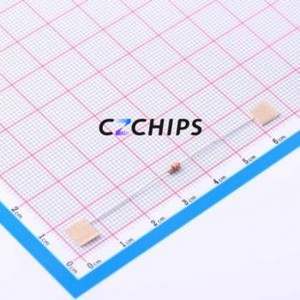 Résistance traversante CR1/8W-3K3 5%-OT52, composant traversant (THT), D2.3xL3.7mm, film carbone, 3.3kOhm, 5%, 200V - Product Image 1