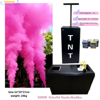Machine à fumée colorée 3000W 10-15M avec DMX et télécommande, en métal écologique pour festivals et défilés en extérieur