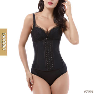 LangQin Corset amincissant pour femme, style colombien, à 9 bretelles en latex, avec baleines en acier, maintien ferme, anti-transpiration, antibactérien et séchage rapide - Product Image 1