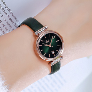 Reloj popular para mujer con diamantes incrustados, resistente al agua, moderno y casual, con calendario y movimiento de cuarzo. - Product Image 3