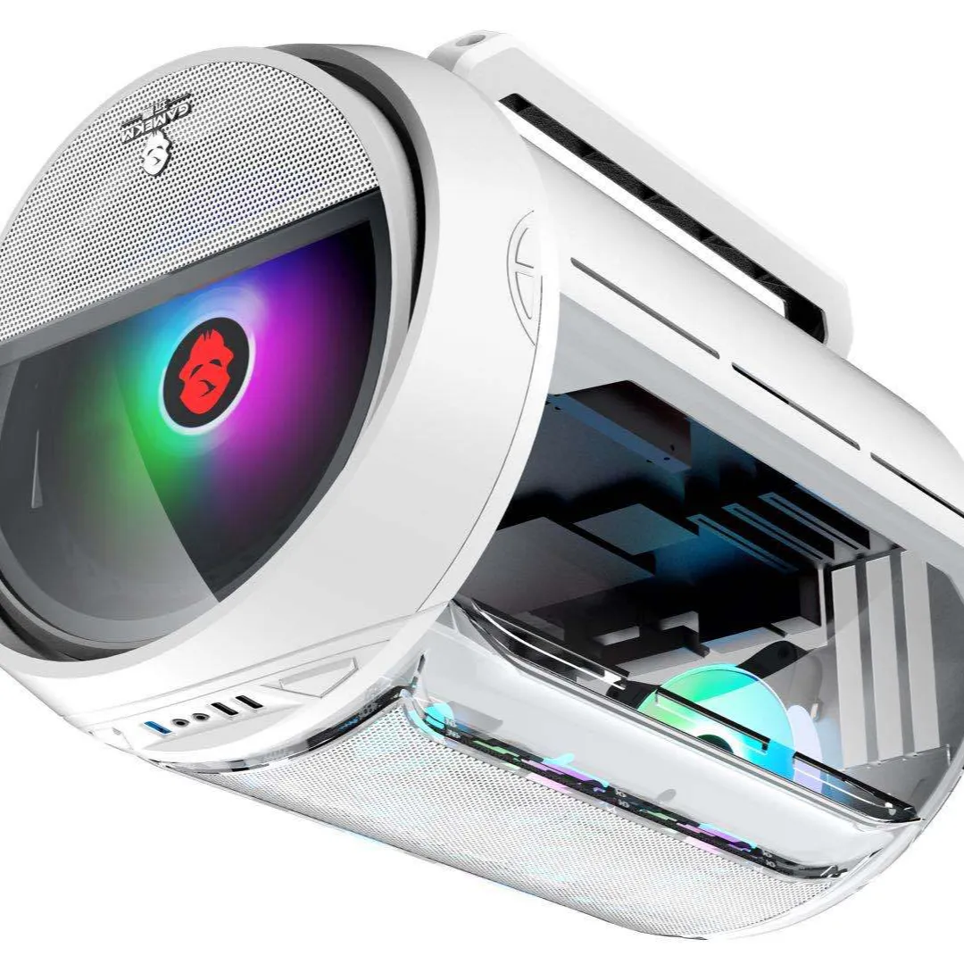 2022 fabrik direkt Neue Mode Desktop-PC-Gehäuse Mid Tower PC-Schrank Atx Gaming-Computer gehäuse Mit 6 RGB Kühlung Schnelle Lieferung