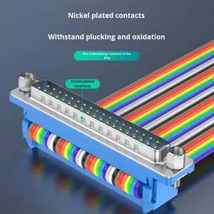 कस्टम नॉन सोल्डरिंग वायर पुरुष महिला से पुरुष महिला से महिला सीरियल पोर्ट रिहर्सल <span class=keywords><strong>db9</strong></span>/15/25/37 कुरकुड केबल केबल - Product Image 2