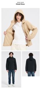 Nuova Felpa <span class=keywords><strong>con</strong></span> Cappuccio e Zip in Pile Polare a Doppio Lato 2026, Logo Personalizzabile, <span class=keywords><strong>Cardigan</strong></span> Invernale Caldo Casual per Uomo e Donna - Product Image 4