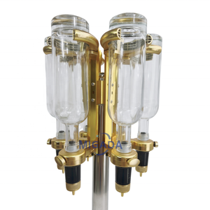 Espositore Girevole Dorato per Profumi da Banco con 6 Erogatori a Pompa per Profumerie - Product Image 4