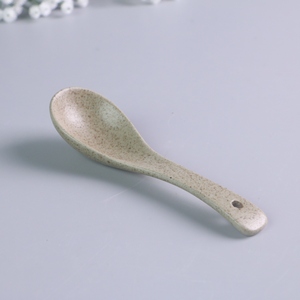 Vajilla Japonesa Moderna de porcelana, <span class=keywords><strong>cucharas</strong></span> de degustación, venta al por mayor, cuchara de servicio de sopa de mesa con mango de cerámica, cuchara de sopa China personalizada - Product Image 1