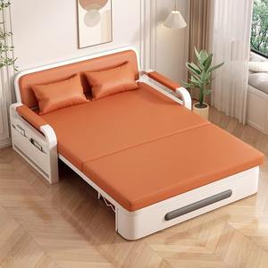 Canapé-<span class=keywords><strong>lit</strong></span> en tissu moderne pliable à double fonction, petit format, pour adultes, rétractable, pour salon, balcon, coin, vente en gros - Product Image 2