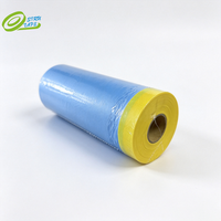Film de masquage en plastique pré-adhésif pour automobile, largeur 55 cm, pour peinture automobile, film bleu HDPE pour peintres