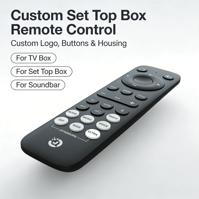 RCT1024 OEM Custom TV Set Top Box Remote Control With Voice Function