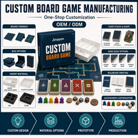 Jeu de société de stratégie logistique modulaire personnalisé, boîte rigide magnétique, cartes mates pour la formation en classe et le jeu d'équipe