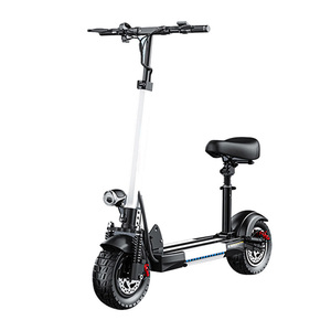 Scooter électrique tout-terrain avec siège, double suspension, frein à disque, scooter électrique pour adultes - Product Image 1