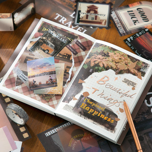 Simno Travel Scrapbooking Supplies Craft DIY Gift A6 Grid Notebook Stationery Junk Journal Kit for Adult Teen Girl - Product Image 6